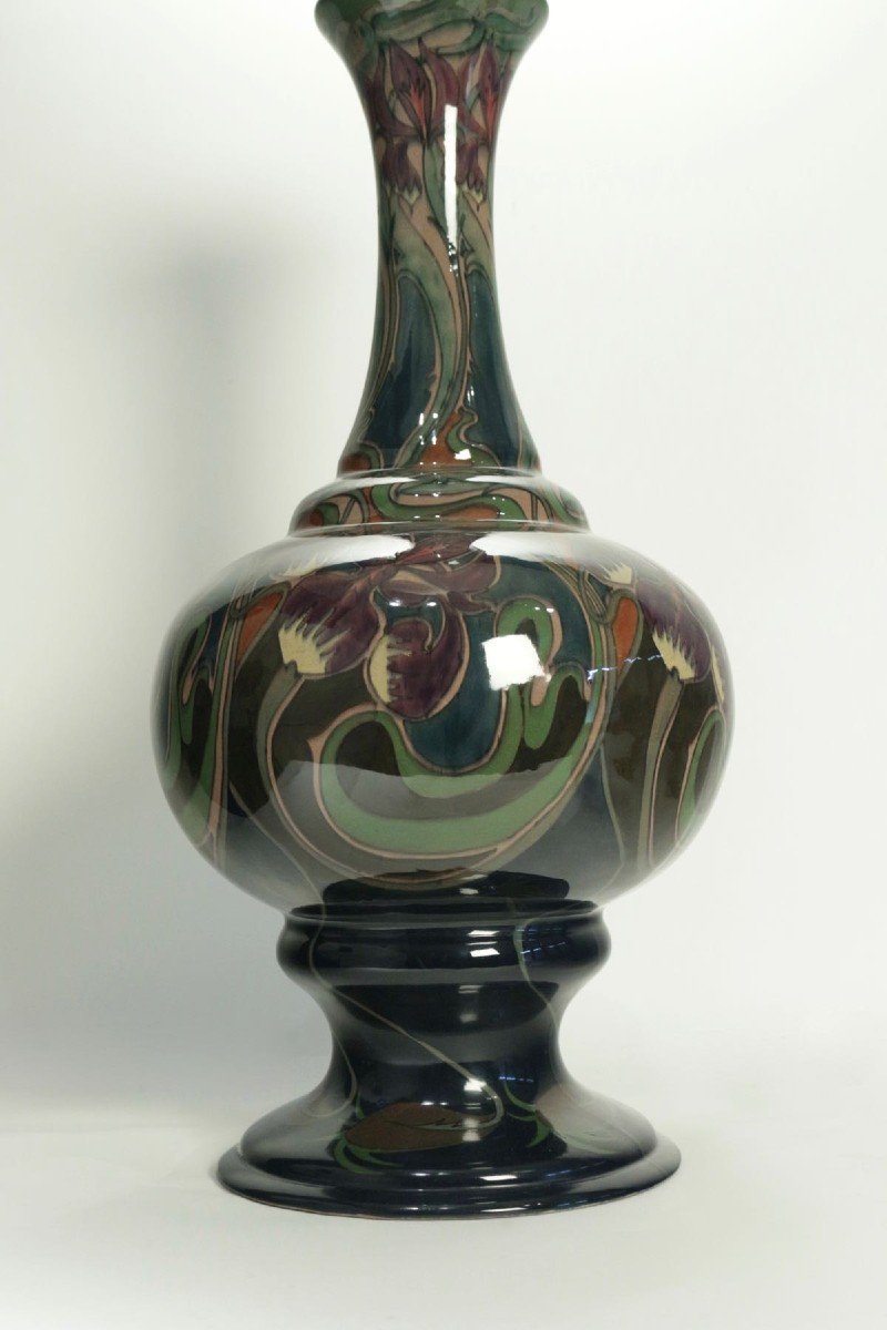 Large Art Nouveau Vase Manufacture Gouda And Zuid Holland