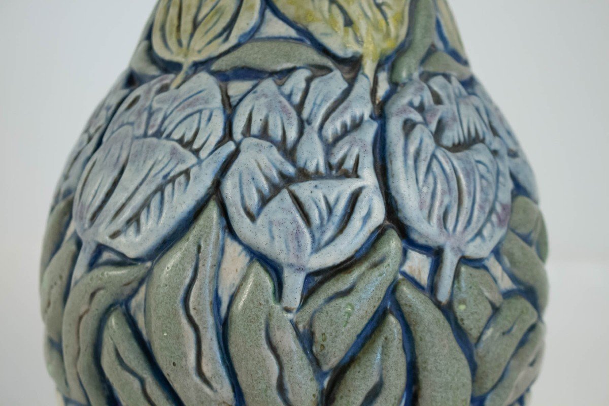 Art Nouveau Ceramic Vase-photo-3