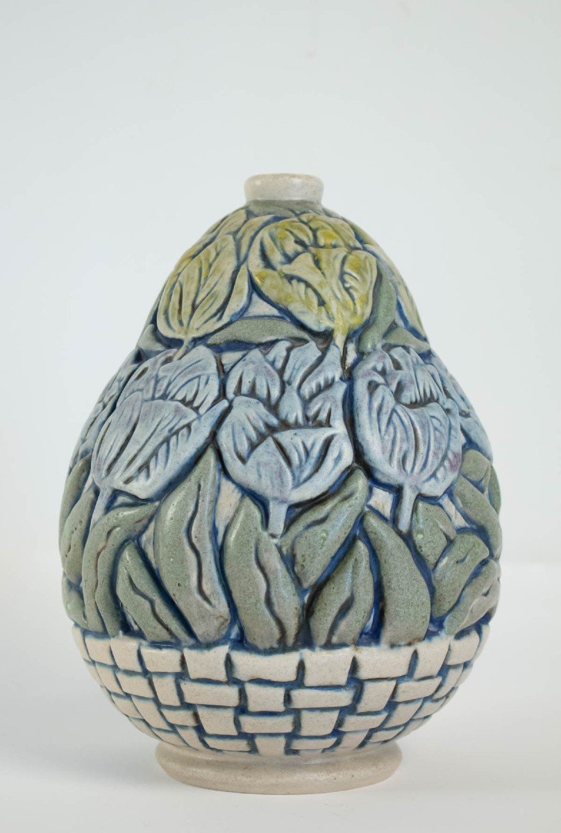 Art Nouveau Ceramic Vase