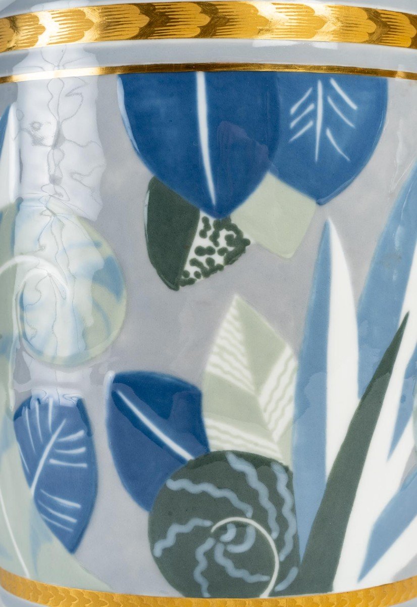 Vase En Porcelaine De Sèvres, Art Déco-photo-2