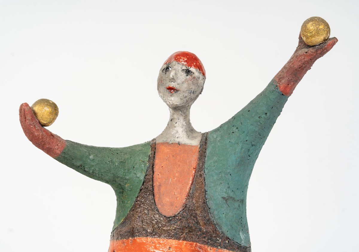 Raku Sculpture By Roger Capron (1922-2006)-photo-2