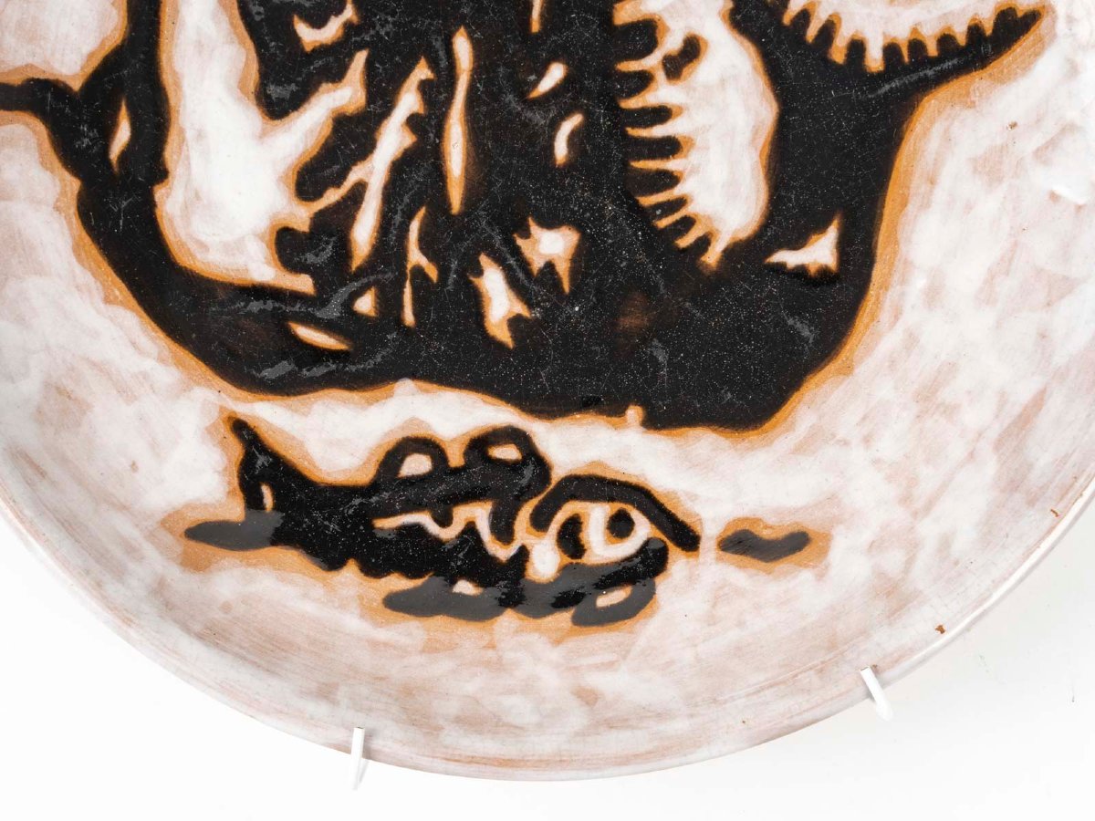 Plate "the Sirens" After Jean Lurçat (1892-1966)-photo-2