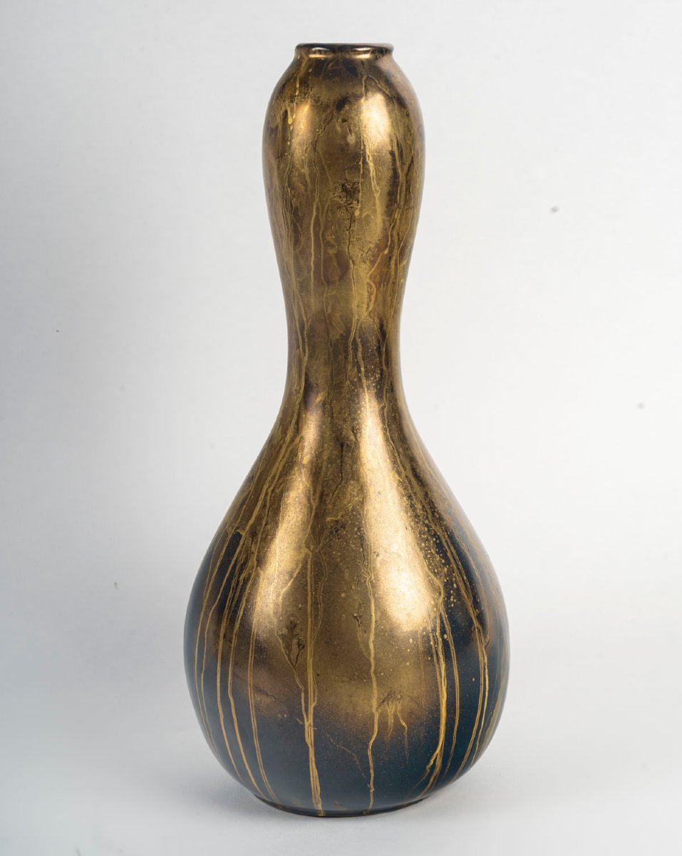 Vase en céramique par Leon Pointu (1879-1942)-photo-2
