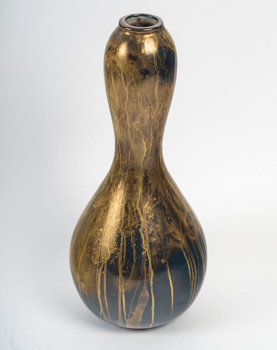 Vase en céramique par Leon Pointu (1879-1942)-photo-3