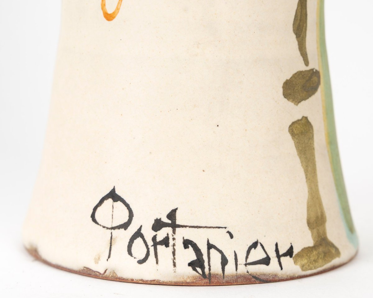 Vase bouteille par Gilbert Portanier (1926 - 2023)-photo-1