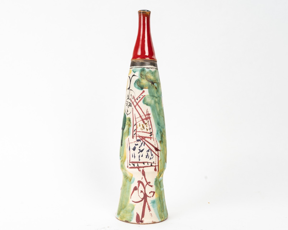 Vase bouteille par Gilbert Portanier (1926 - 2023)