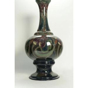 Grand Vase Art Nouveau Manufacture Gouda Et Zuid Holland