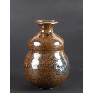 Vase de forme coloquinte par Daniel de Montmollin ( né en 1921 )