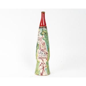 Vase bouteille par Gilbert Portanier (1926 - 2023)
