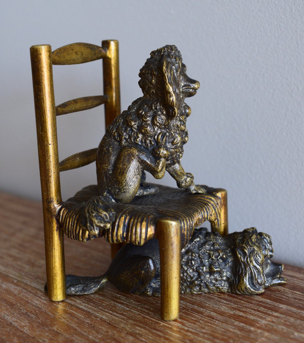 Bronze With 2 Patinas Representing 2 Poodles