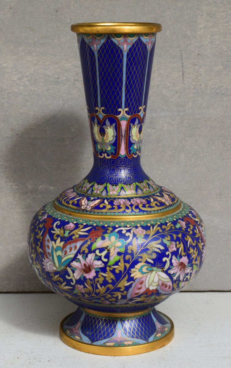 Chine Vase Cloisonné