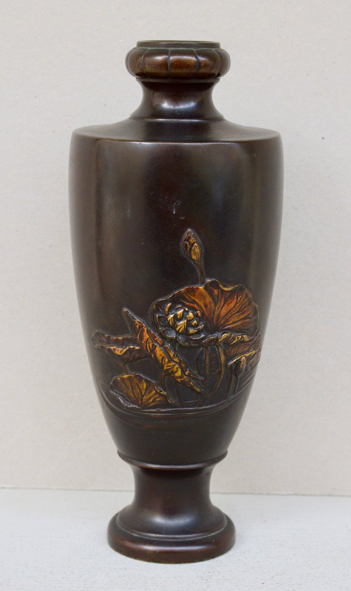 Japanese Bronze Vase Meiji Period