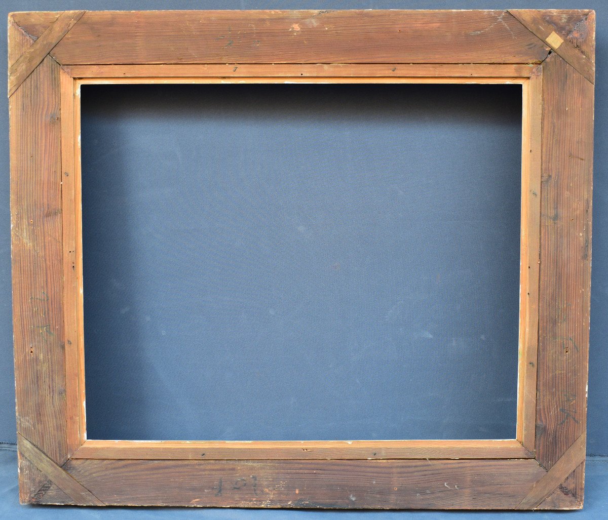 Large Montparnasse Frame In Painted And Patinated Wood-photo-3