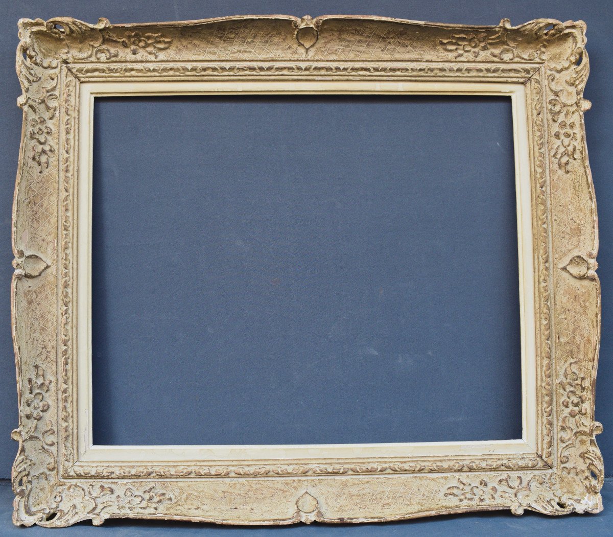 Large Montparnasse Frame In Painted And Patinated Wood