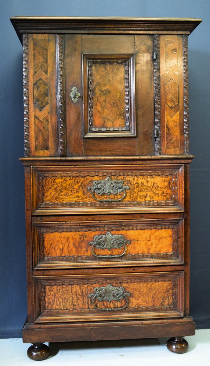 Small Furniture Cabinet Italy XVII Eme-photo-3