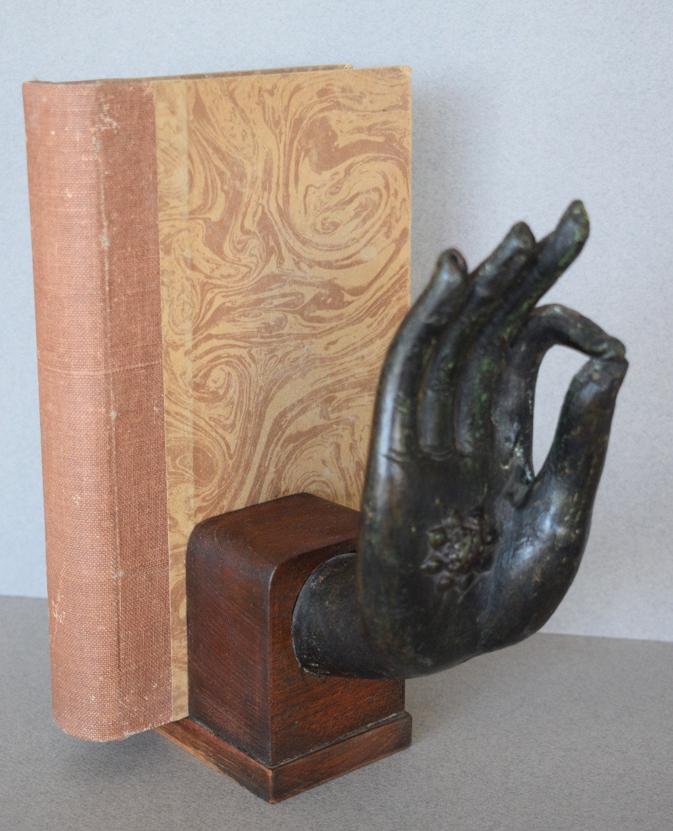 Buddha's Hand Mounted In A Bookend-photo-2