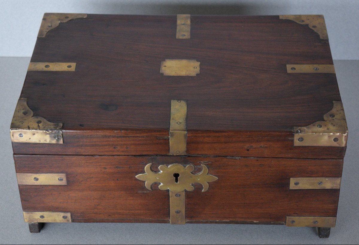 Coffret De Marine En Palissandre De Rio XVIII Eme Siecle-photo-1