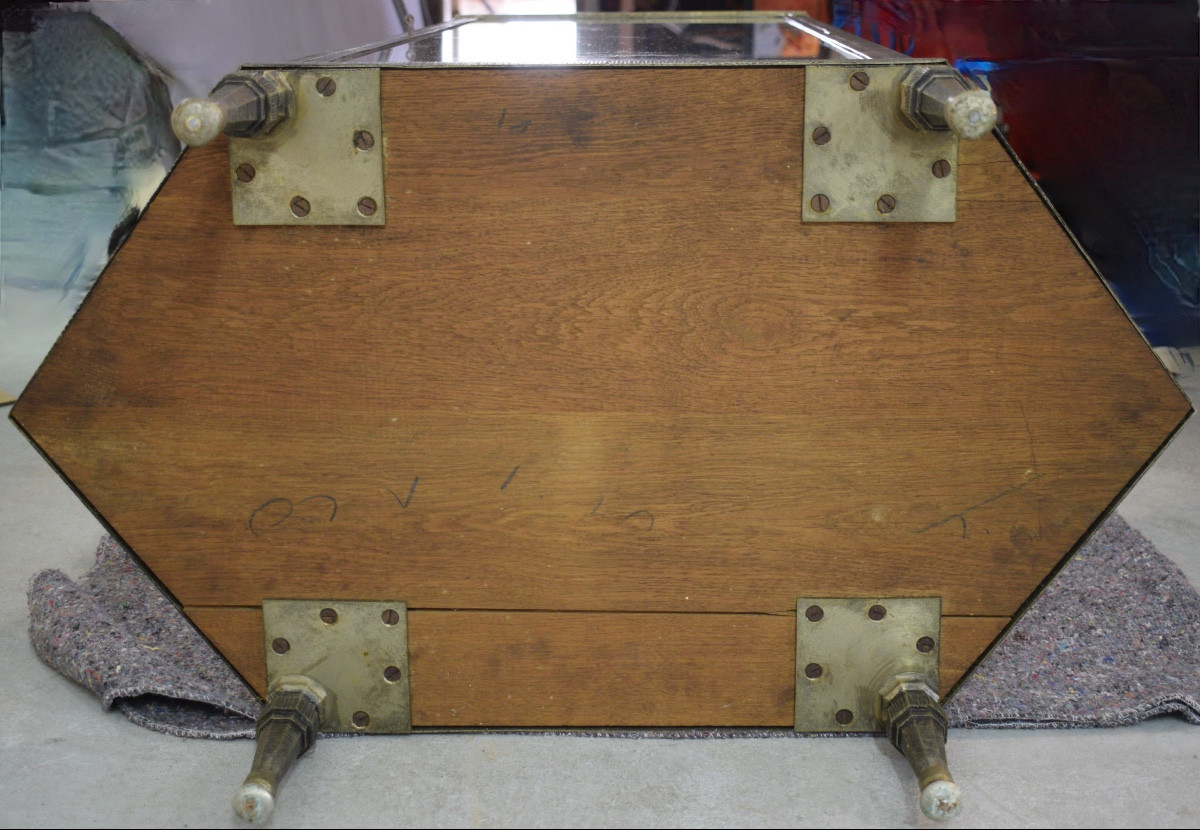 Art Deco Wrought Iron Display Case-photo-6