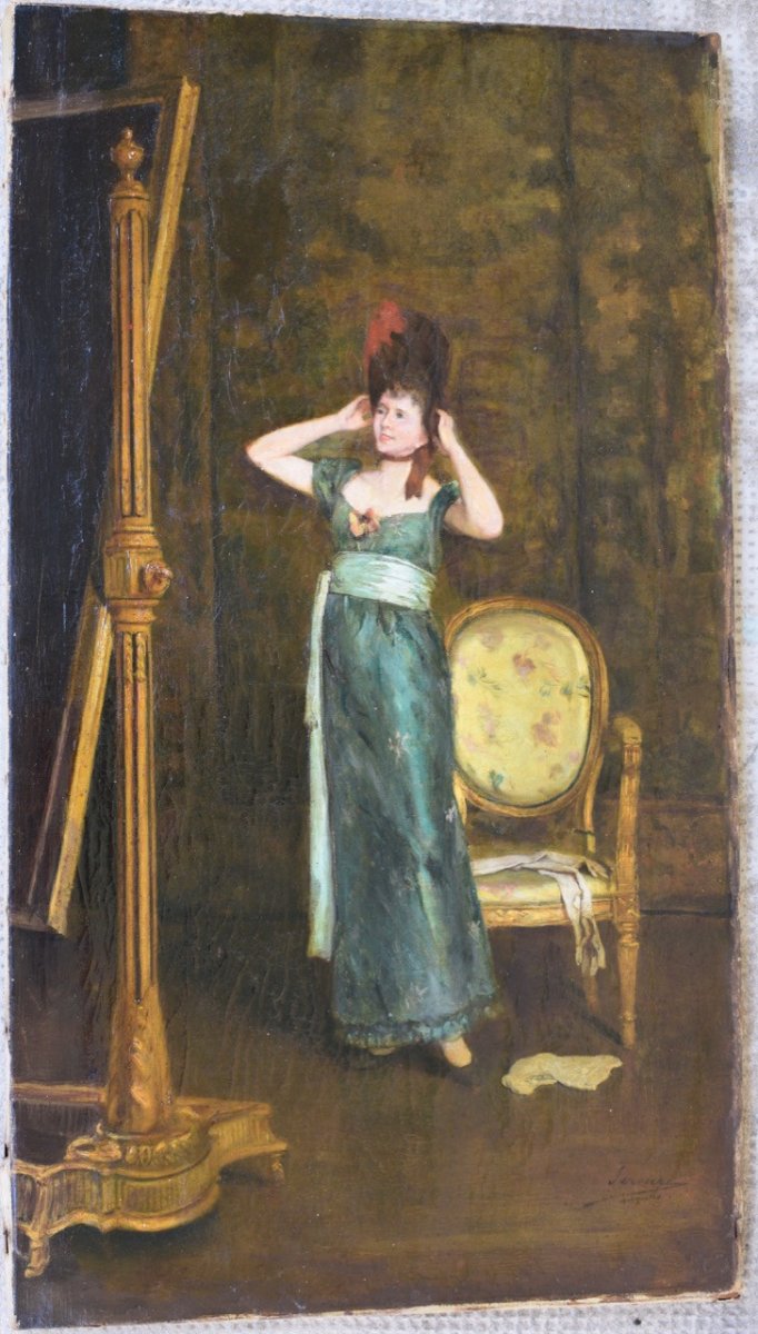 Auguste Serrure 1825-1903 Oil On Canvas Signed