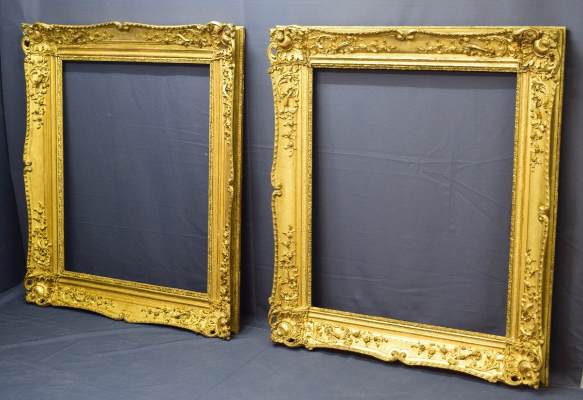 Pair Of Large Regence Style Museum Frames-photo-4