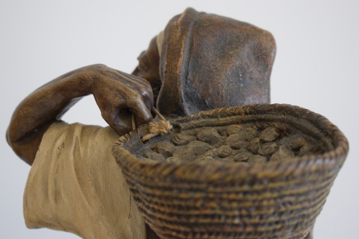 Sculpture Orientaliste En Terre Cuite De Joseph Leguluche-photo-2