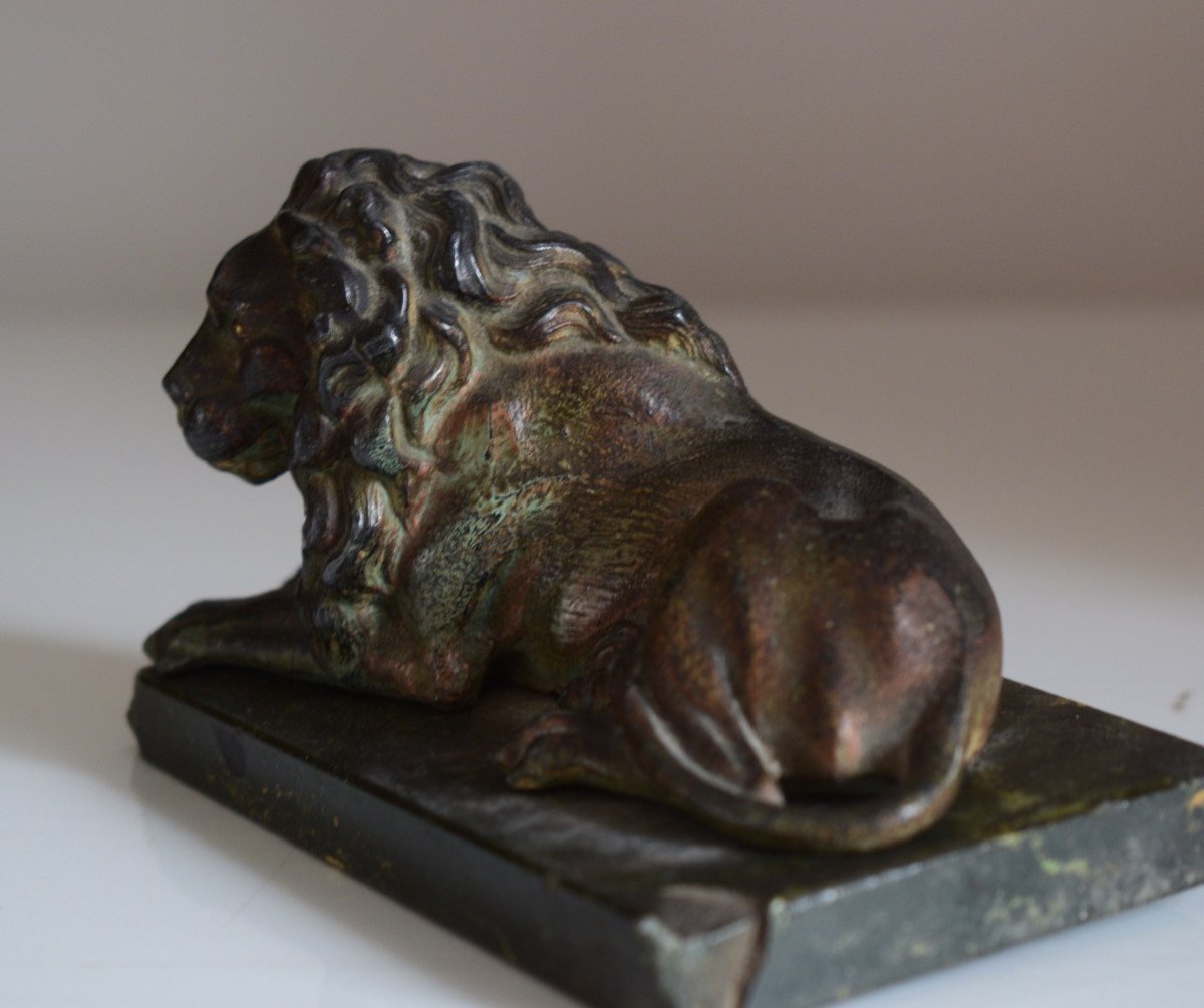 Lion En Bronze 18 Eme Siecle-photo-4
