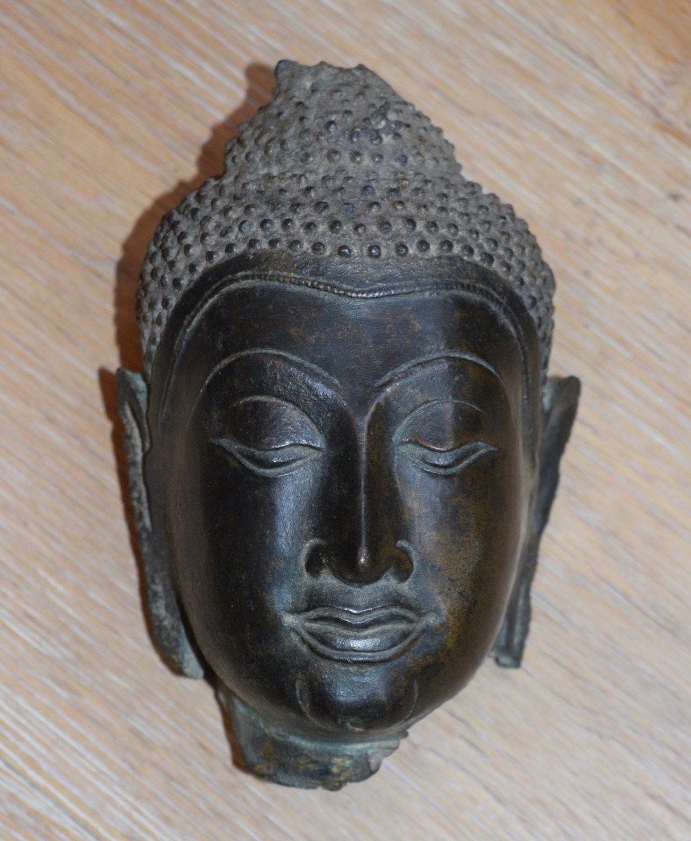 Tete De Bouddha Thailande 16 Eme Siecle