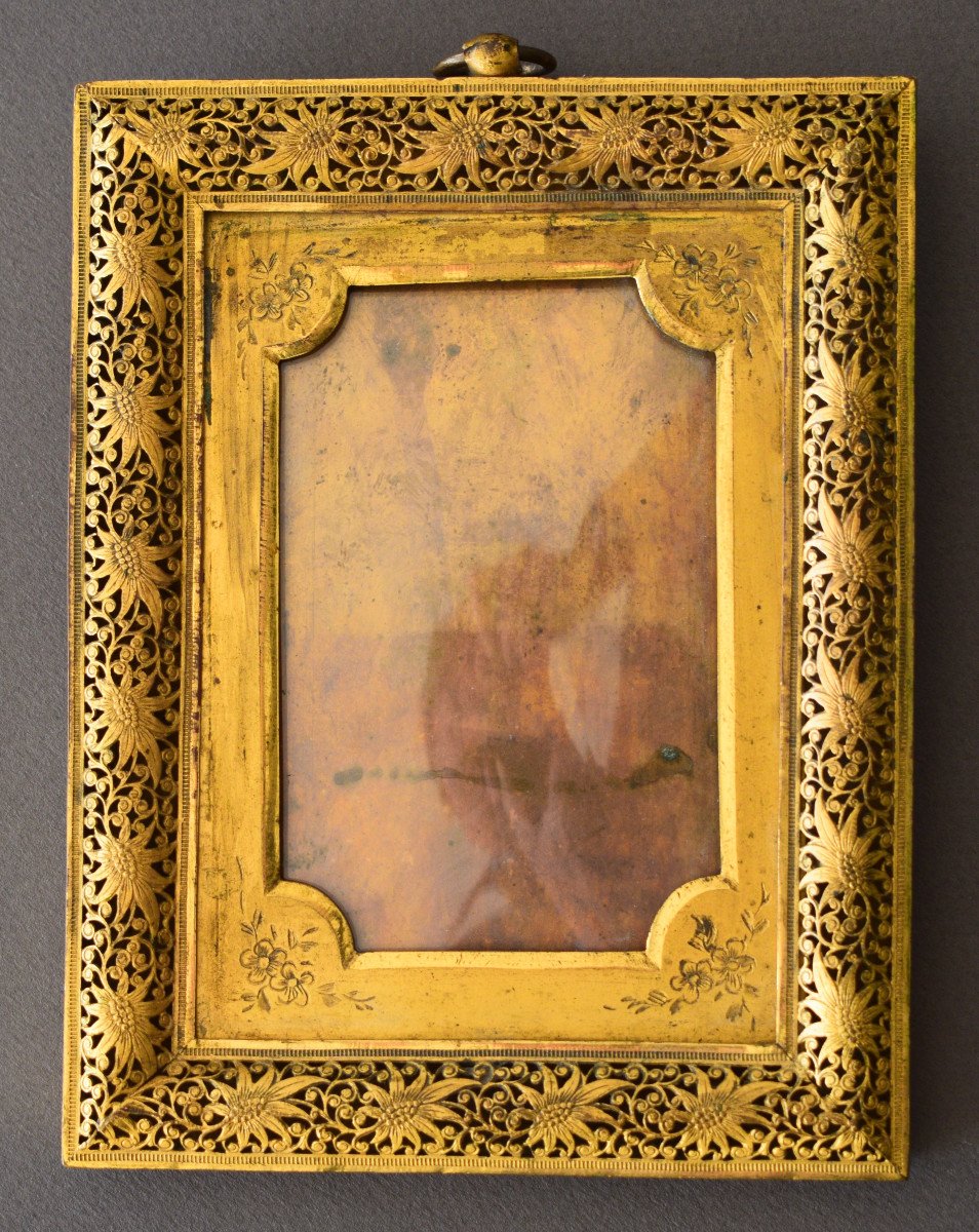 China Gilt Bronze Photo Frame