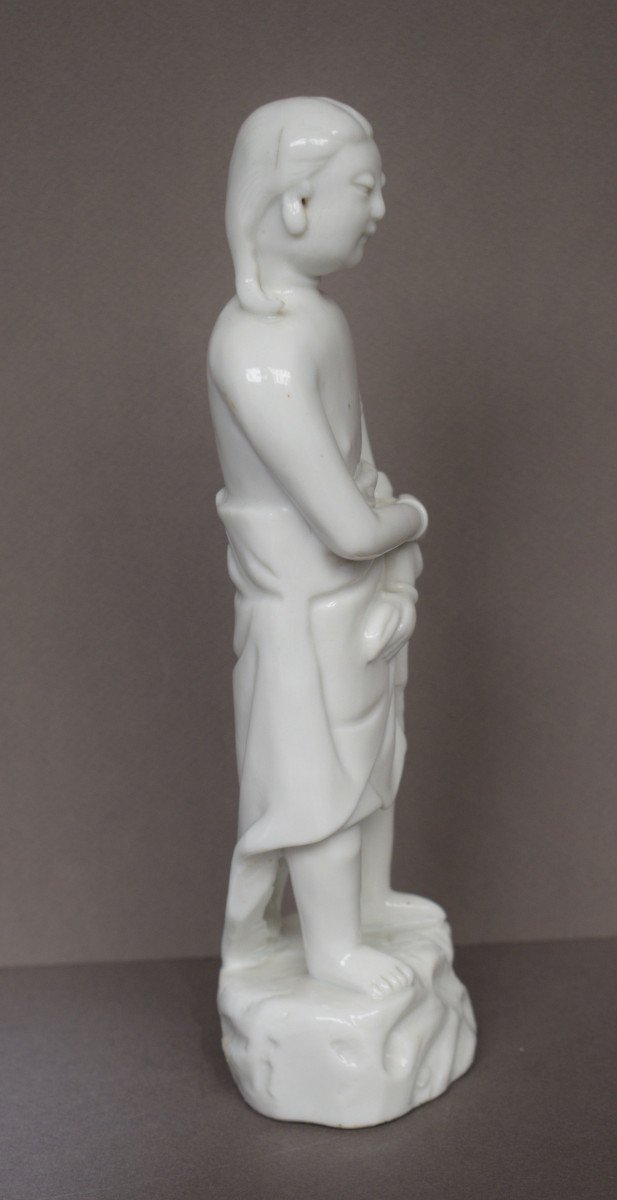 Figurine En Porcelaine Blanche (dahua) representant Adam-photo-2