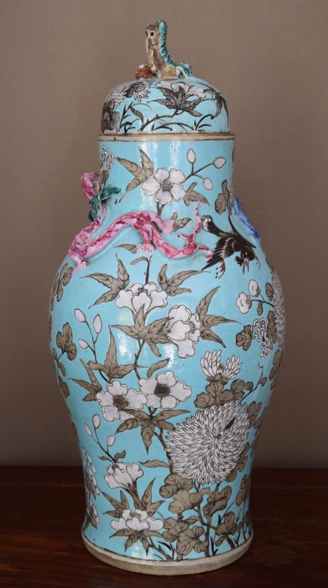 China: Pair Of Covered Potiche-photo-5