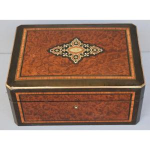 Coffret En Marqueterie Epoque Napoleon III