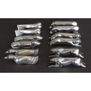 Gallia Christofle Series Of 12 Knife Holders