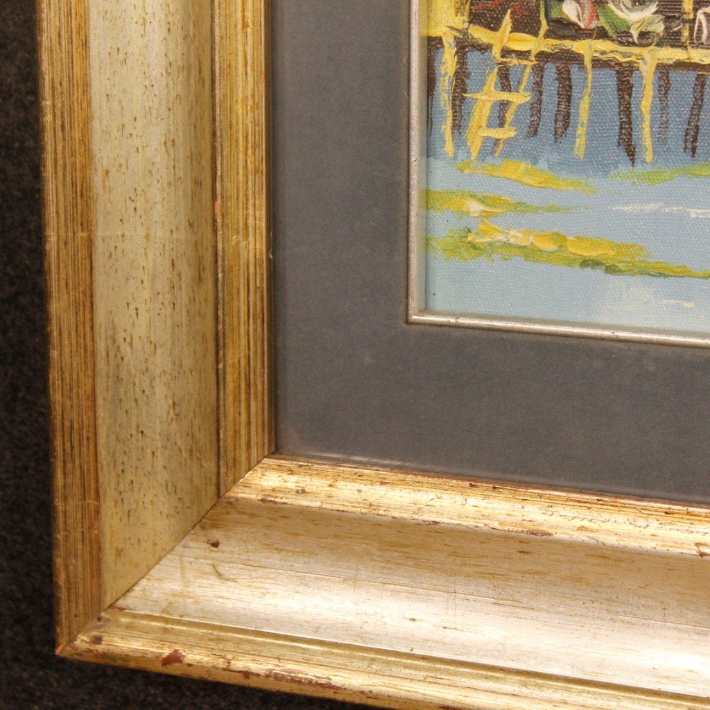 Tableau Français De Paysage Oriental Huile Sur Toile-photo-5