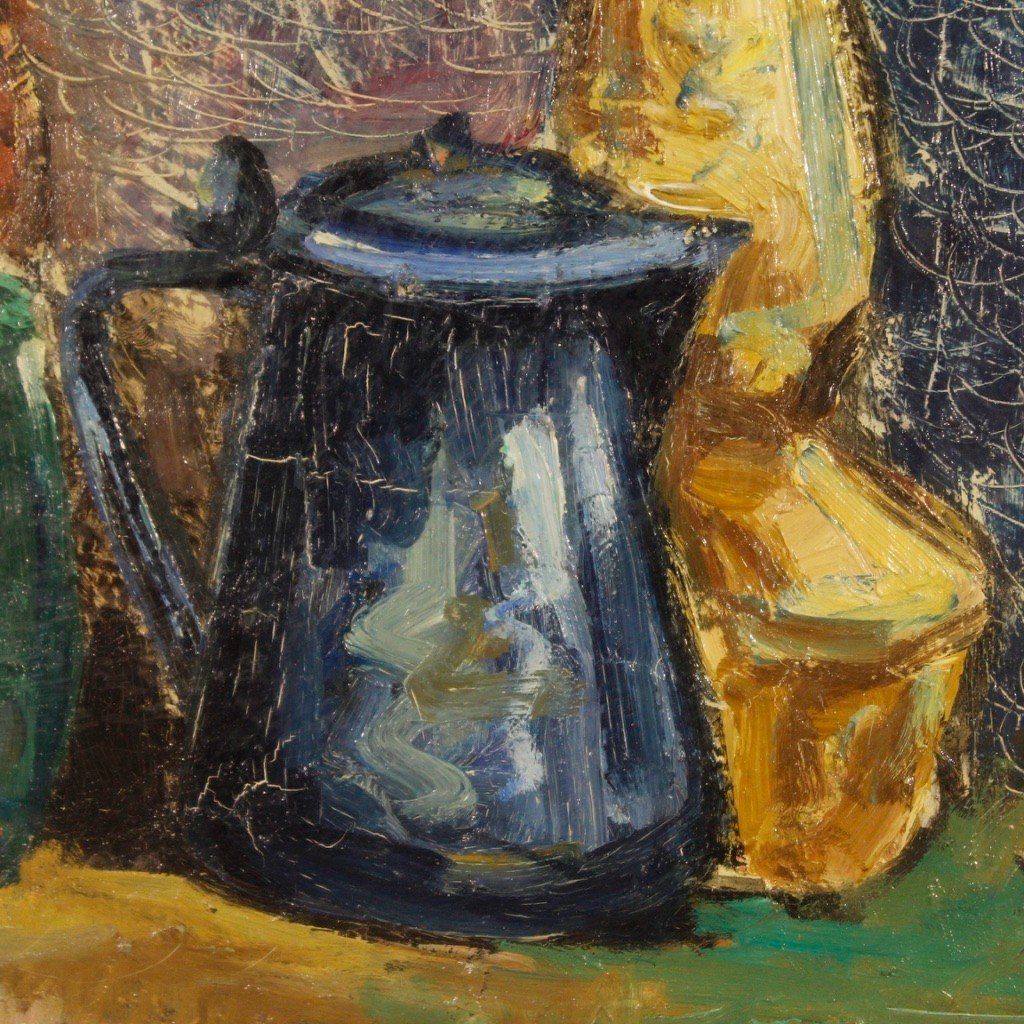 Italian Still Life Painting In Impressionist Style -photo-3