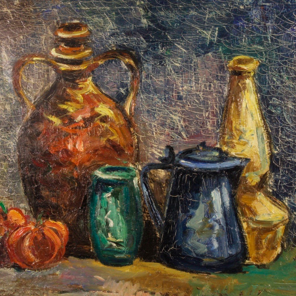 Italian Still Life Painting In Impressionist Style -photo-8
