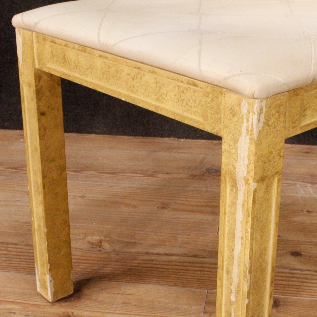 8 Lacquered And Painted Italian Chairs From 20th Century-photo-5
