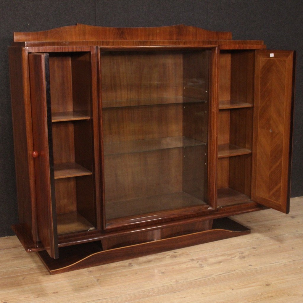 Italian Showcase In Wood From 20th Century-photo-3