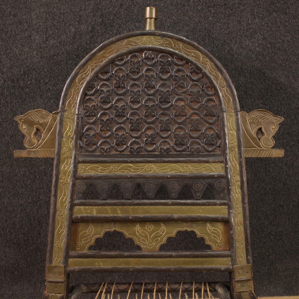 Chaise Indienne Particulière Du 20ème Siècle-photo-2
