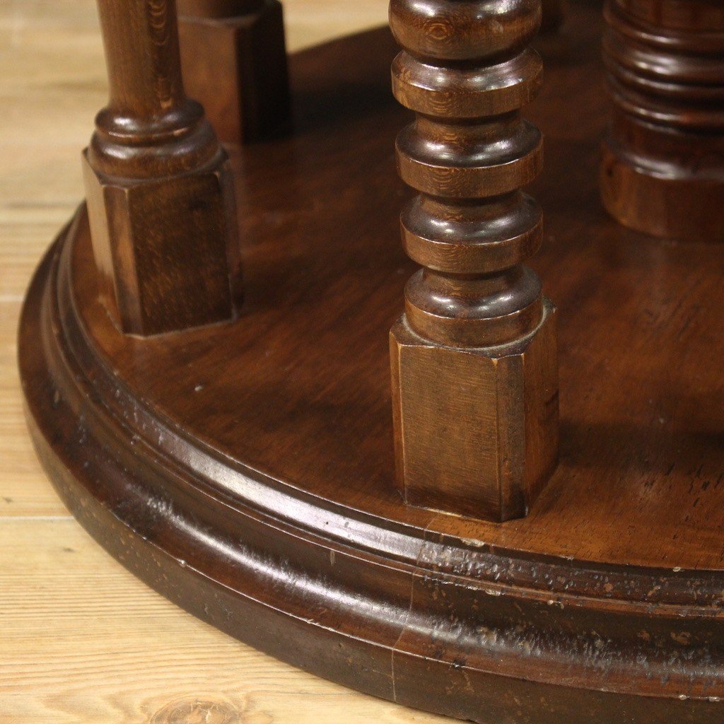 Game Table With Marble And Onyx Top With Chessboard From The 20th Century-photo-7