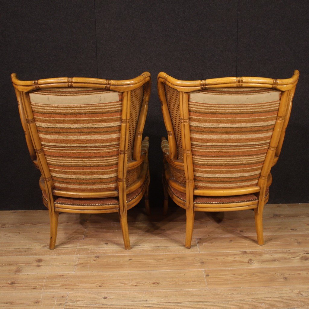 Pair Of Italian Armchairs From The 70s-photo-4
