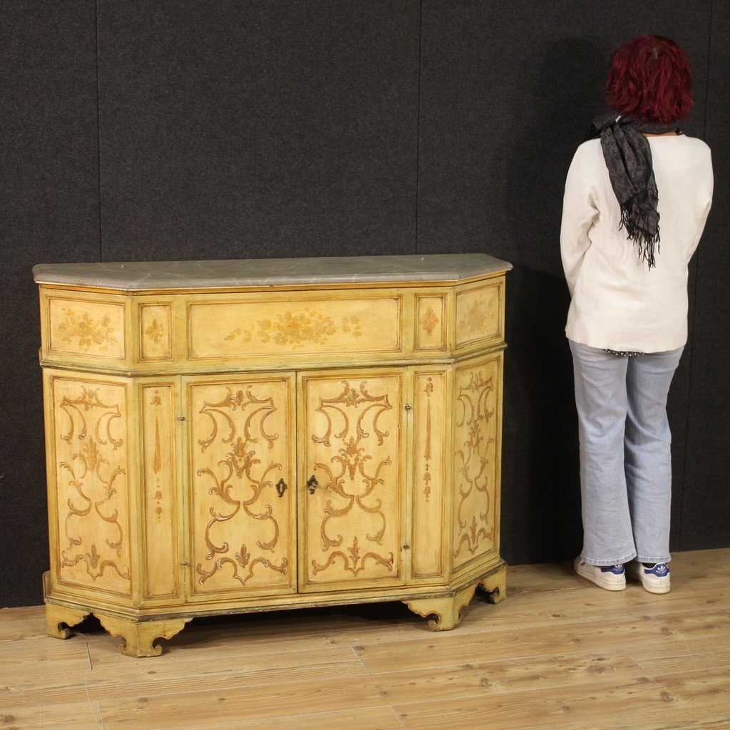Venetian Lacquered Sideboard From The Mid-20th Century-photo-2