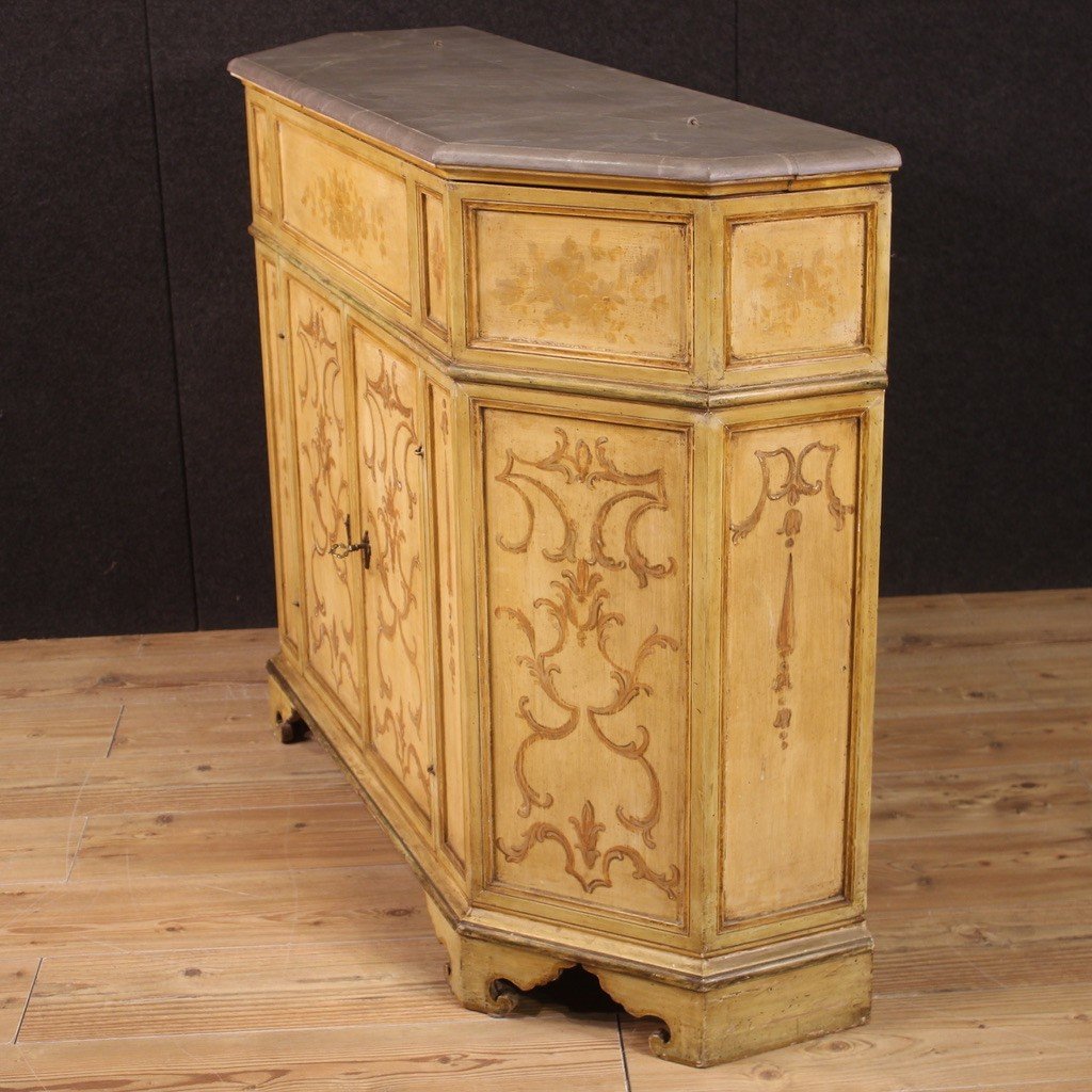 Venetian Lacquered Sideboard From The Mid-20th Century-photo-3