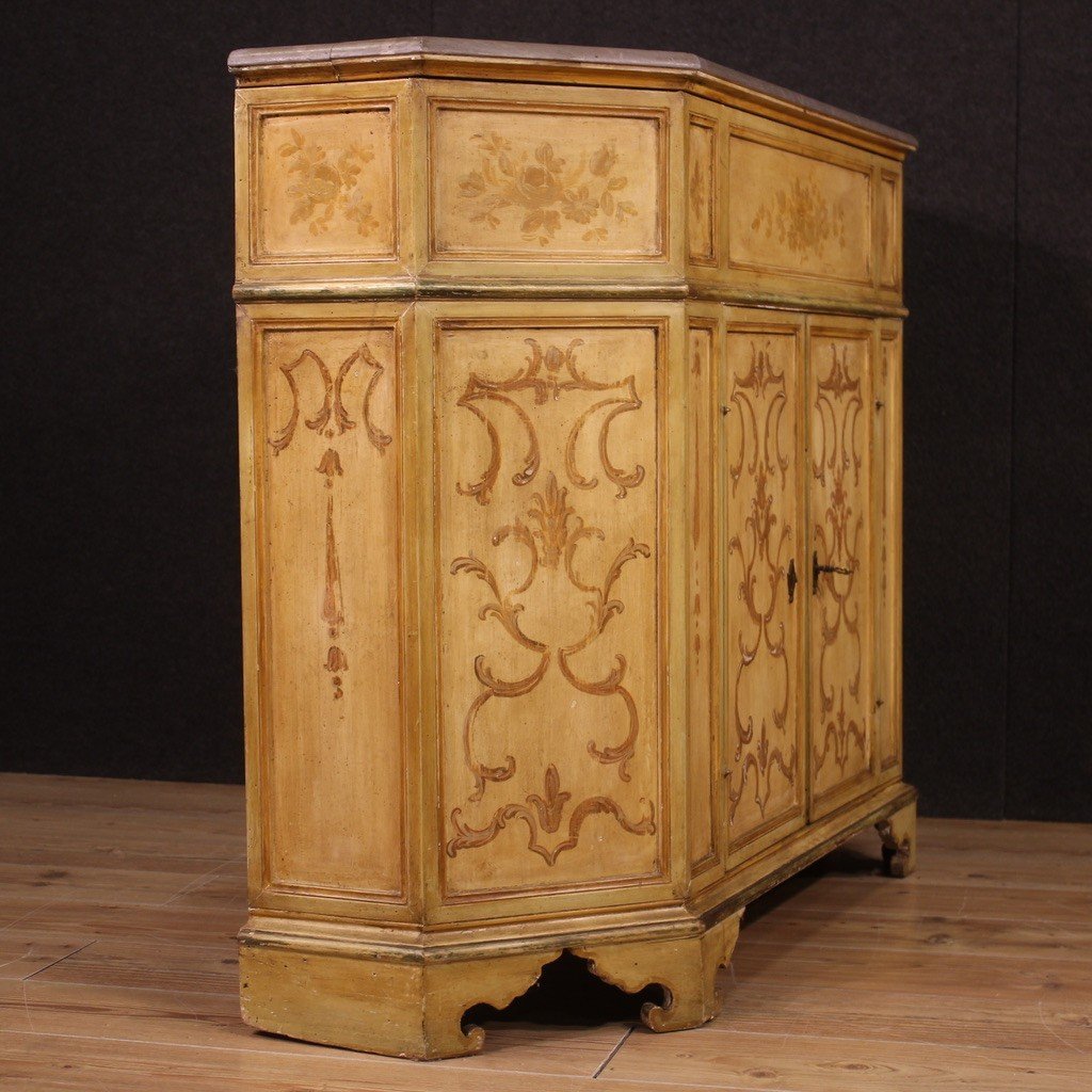 Venetian Lacquered Sideboard From The Mid-20th Century-photo-4