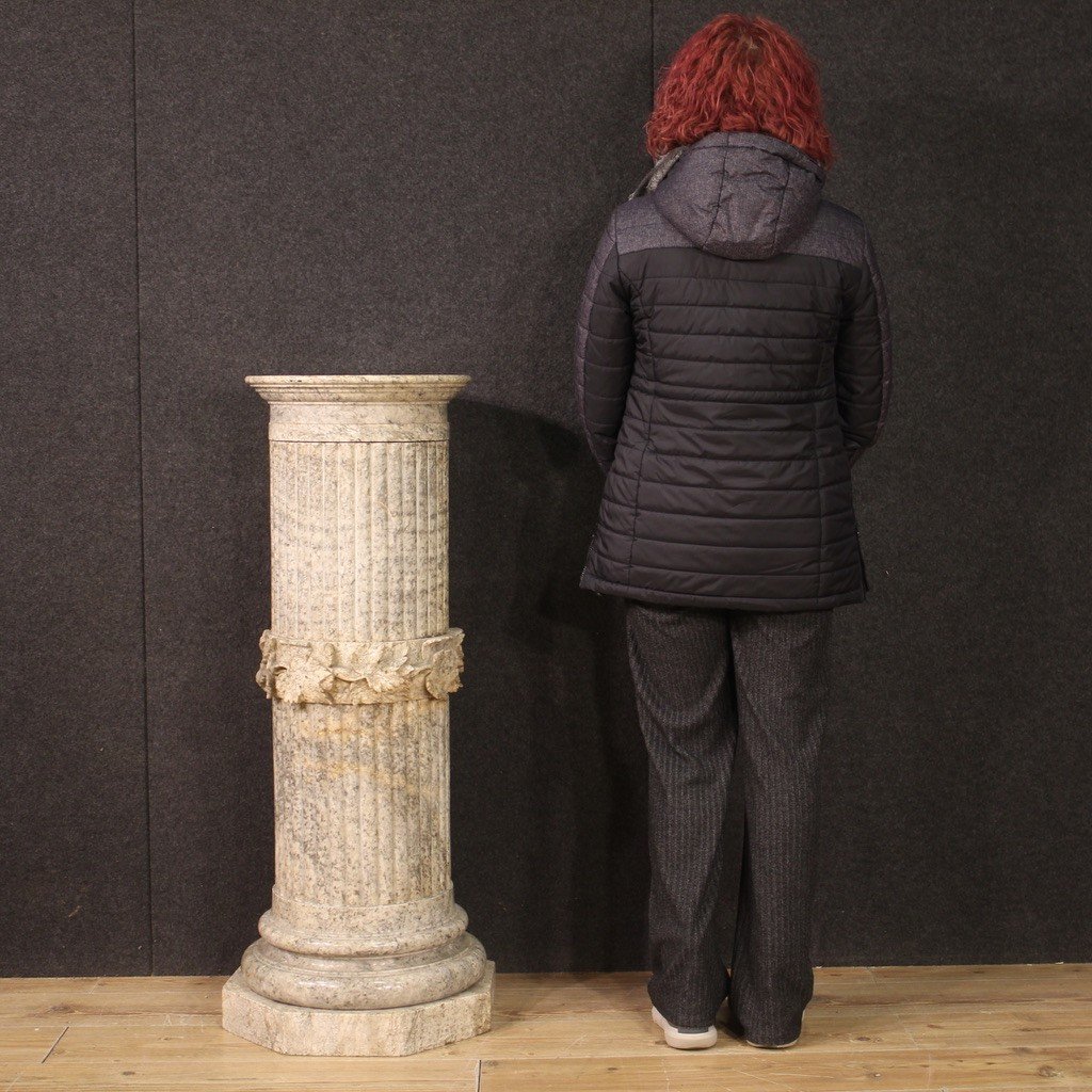 Great Alabaster Column From 20th Century-photo-2