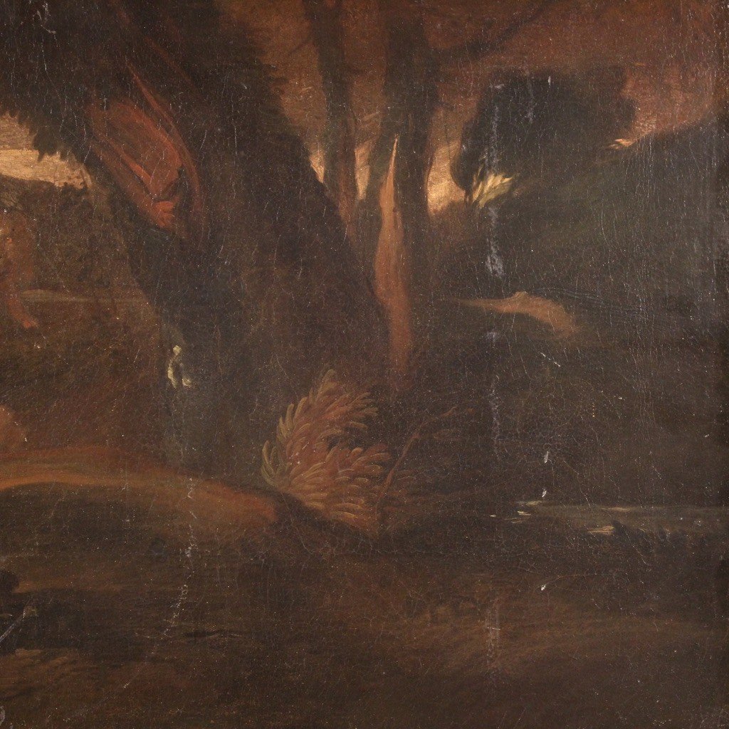 Pair Of Antique Paintings From The Second Half Of The 17th Century-photo-2