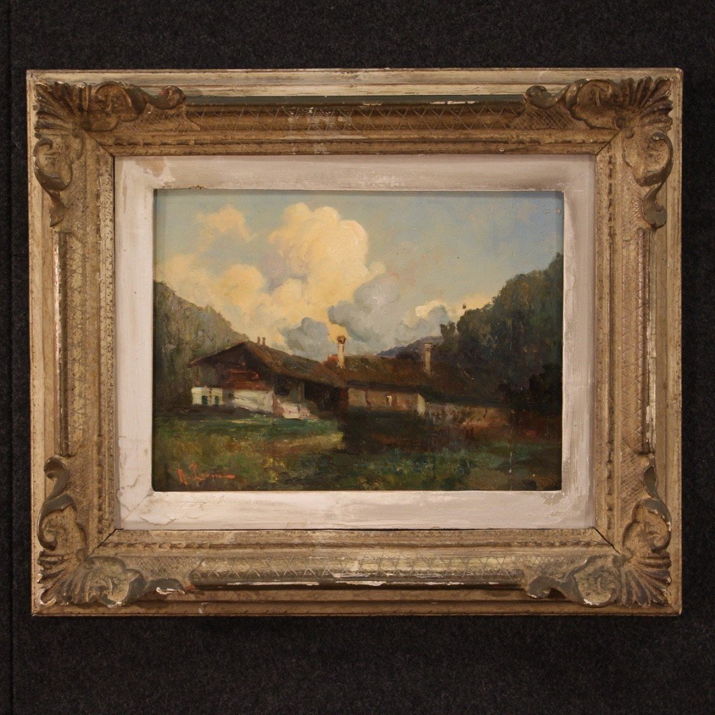 Mountain Landscape Painting From The 20th Century