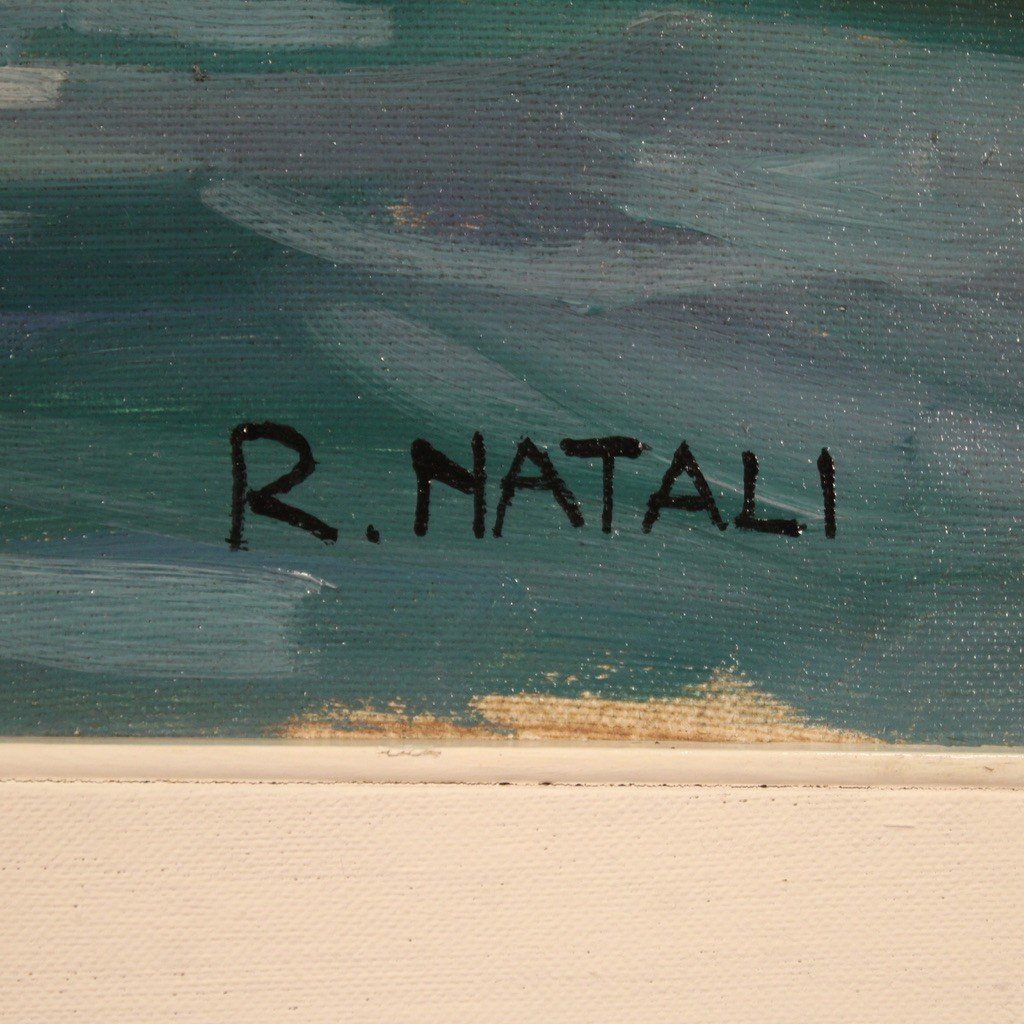 Landscape Signed R. Natali 1950s-photo-1