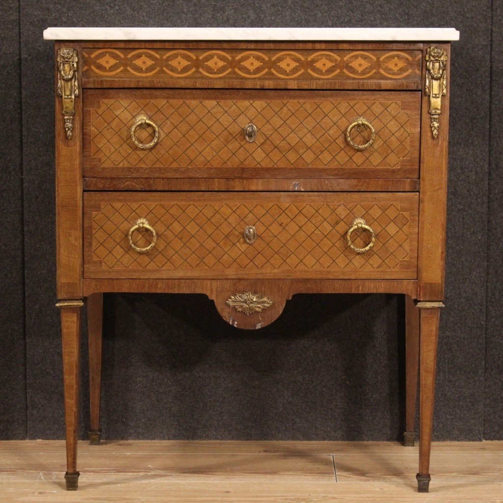 Small Louis XVI Style Dresser From 20th Century-photo-2