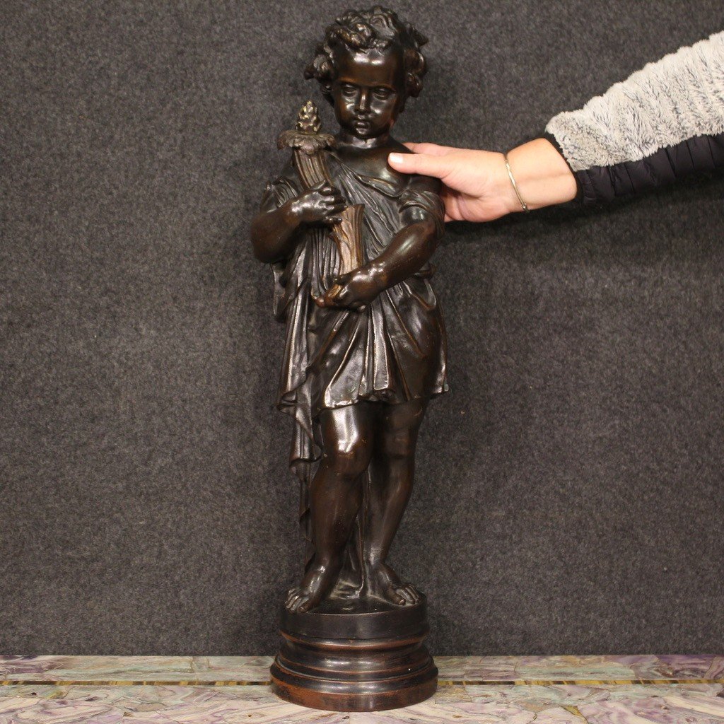 Great Cherub Statue From The First Half Of The 20th Century-photo-2