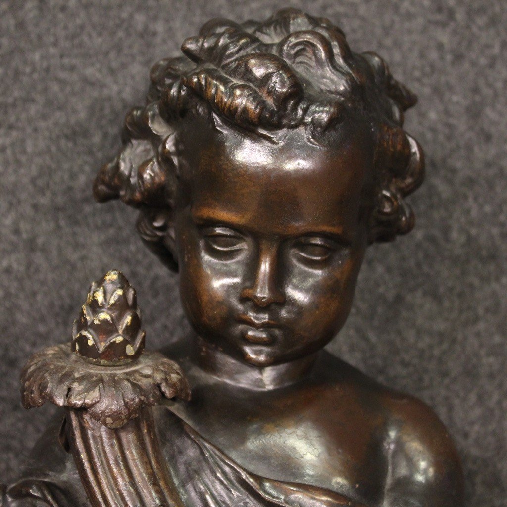 Great Cherub Statue From The First Half Of The 20th Century-photo-3